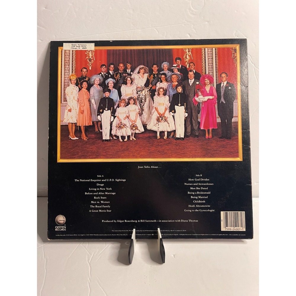 Joan Rivers What Becomes a Semi-Legend Most? Vinyl LP 1983 Geffen GHS 4007 LP - Picture 2 of 4
